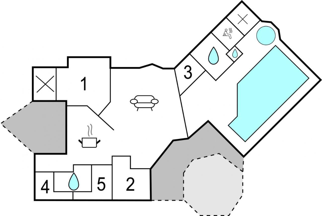 Kranich Poolferienhaus Villa Hohendorf  Eksteriør billede